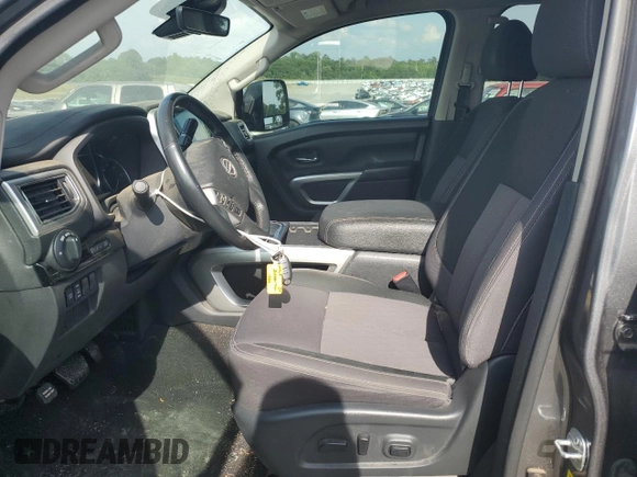2023 Nissan Titan SV with VIN 1N6AA1EF8PN115329, listed as a Copart auction lot 55326915 with 19,647 mi miles and Salvage title. Bid and sale history available at DreamBid. Image 7.