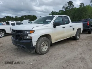 2020 Chevrolet Silverado 1500 Work Truck with VIN 1GCRWAEF8LZ334866, listed as a Copart auction lot 51625295 with 184,947 mi miles and Salvage Title. Bid and sale history available at DreamBid. Image 1.
