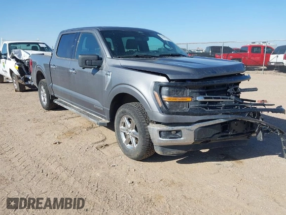 2024 Ford F-150 XLT with VIN 1FTFW3LD9RFA71927, listed as a IAAI auction lot 42050486 with 44,137 mi miles. Bid and sale history available at carsss.com. Image 1.