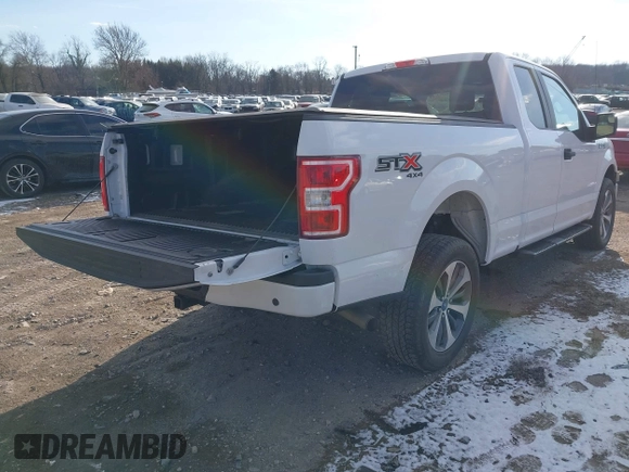 2020 Ford F-150 XL with VIN 1FTEX1EP3LKF50220, listed as a IAAI auction lot 41362614 with 37,258 mi miles. Bid and sale history available at carsss.com. Image 4.