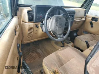 1998 Jeep Wrangler Sport with VIN 1J4FY19S5WP795781, listed as a Copart auction lot 59718065 with 208,416 mi miles and Salvage title. Bid and sale history available at DreamBid. Image 8.