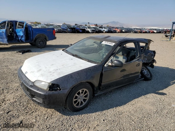 1993 Honda Civic CX with VIN 2HGEH2353PH505796, listed as a Copart auction lot 74761484 with 231,970 mi miles and Clean Title. Bid and sale history available at carsss.com. Image 1.