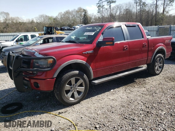2013 Ford F-150 XL with VIN 1FTFW1EF3DFD45117, listed as a Copart auction lot 49135555 with 81,983 mi miles and Salvage Title. Bid and sale history available at carsss.com. Image 1.