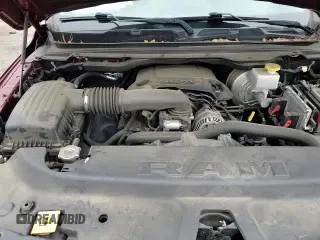 2019 Ram 1500 Laramie with VIN 1C6SRFDT1KN795627, listed as a Copart auction lot 86278295 with 41,029 mi miles and Salvage title. Bid and sale history available at DreamBid. Image 13.