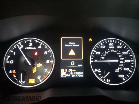 2021 Subaru Outback Premium with VIN 4S4BTAFC7M3201997, listed as a Copart auction lot 55116555 with 84,770 mi miles and Salvage Title. Bid and sale history available at DreamBid. Image 9.