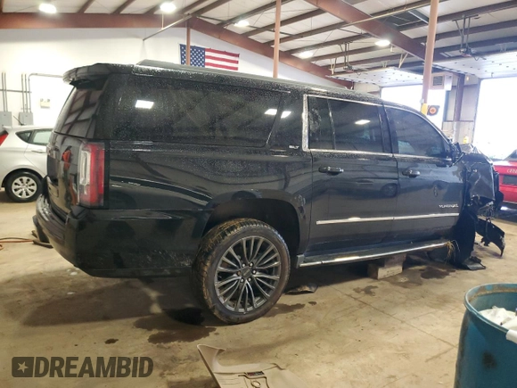2018 GMC Yukon XL SLT with VIN 1GKS2GKC1JR369793, listed as a Copart auction lot 50399995 with 0 mi miles and Salvage Title. Bid and sale history available at carsss.com. Image 3.
