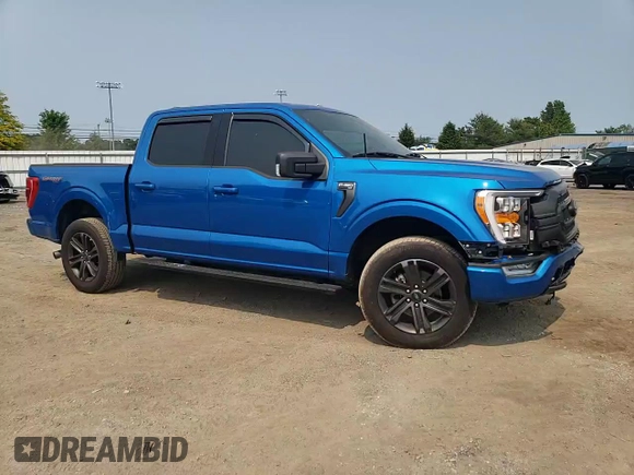 2021 Ford F-150 XL with VIN 1FTEW1EP7MFC02143, listed as a Copart auction lot 59140805 with 27,789 mi miles and Salvage title. Bid and sale history available at DreamBid. Image 14.