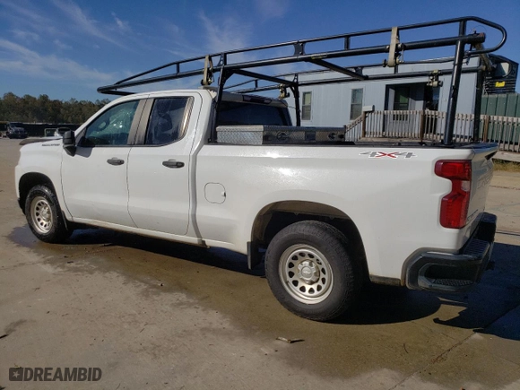 2019 Chevrolet Silverado 1500 Work Truck with VIN 1GCRYAEF7KZ363896, listed as a Copart auction lot 76528094 with 91,975 mi miles and Salvage Title. Bid and sale history available at carsss.com. Image 2.