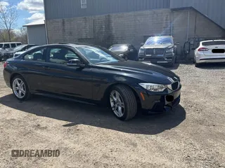 2015 BMW 4 Series 435i xDrive z VIN WBA3R5C54FK371826, wystawiony jako Copart lot #53507455 z przebiegiem 49 780 mil mil oraz Szkoda całkowita • Salvage title. Historia ofert i sprzedaży dostępna na DreamBid. Obrazek 1.