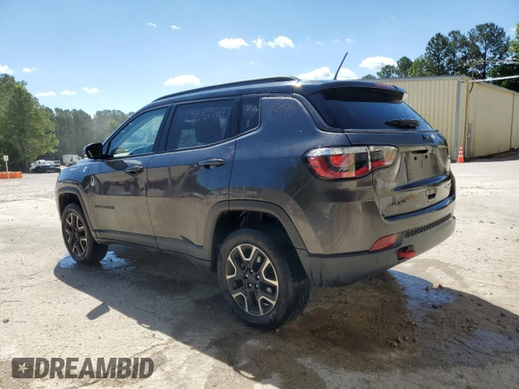 2021 Jeep Compass Trailhawk with VIN 3C4NJDDB7MT598280, listed as a Copart auction lot 58241695 with 116,928 mi miles and Salvage title. Bid and sale history available at DreamBid. Image 2.