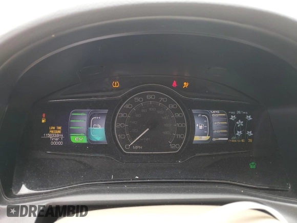 2012 Lincoln MKZ Hybrid with VIN 3LNDL2L34CR819183, listed as a Copart auction lot 51088085 with 115,833 mi miles and Salvage Title. Bid and sale history available at DreamBid. Image 9.