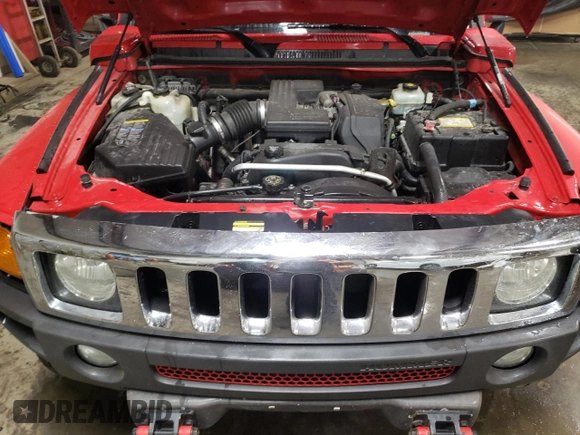 2006 Hummer H3 with VIN 5GTDN136768286831, listed as a Copart auction lot 77147574 with 193,459 mi miles and Salvage Title. Bid and sale history available at carsss.com. Image 11.