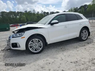 2018 Audi Q5 Prestige with VIN WA1CNBFY2J2202457, listed as a Copart auction lot 52096855 with Not Provided miles and Salvage Title. Bid and sale history available at DreamBid. Image 1.