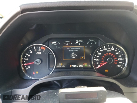 2020 Ford F-150 Raptor with VIN 1FTFW1RG0LFA72722, listed as a Copart auction lot 50240675 with 87,291 mi miles and Salvage Title. Bid and sale history available at carsss.com. Image 9.