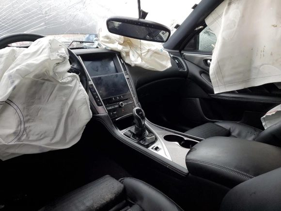 2020 Infiniti Q50 3.0t SPORT with VIN JN1EV7AR0LM256586, listed as a Copart auction lot 45685395 with 0 mi miles and Salvage Title. Bid and sale history available at carsss.com. Image 7.
