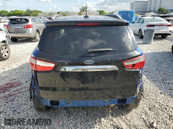 2021 Ford EcoSport SE with VIN MAJ3S2GE3MC456492, listed as a Copart auction lot 61745705 with Not provided miles and Non repairable. Bid and sale history available at DreamBid. Image 6.