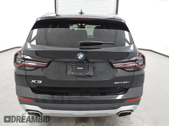 2023 BMW X3 sDrive30i with VIN 5UX43DP00P9S19910, listed as a Copart auction lot 53166615 with 49,728 mi miles and Clean Title. Bid and sale history available at DreamBid. Image 6.