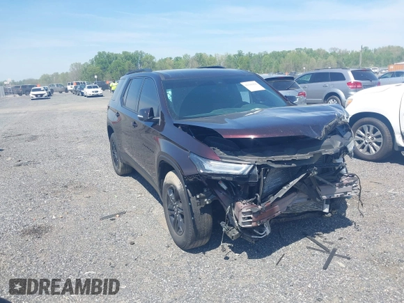 2022 Chevrolet Traverse LT Cloth z VIN 1GNEVGKW1NJ164383, wystawiony jako IAAI lot #42144426 z przebiegiem 50 391 mil mil oraz . Historia ofert i sprzedaży dostępna na DreamBid. Obrazek 1.