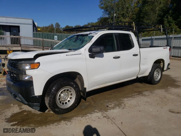 2019 Chevrolet Silverado 1500 Work Truck with VIN 1GCRYAEF7KZ363896, listed as a Copart auction lot 76528094 with 91,975 mi miles and Salvage Title. Bid and sale history available at carsss.com. Image 1.