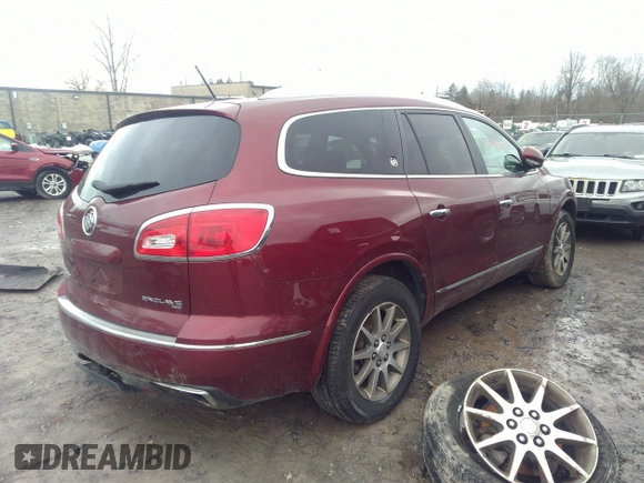 2015 Buick Enclave Leather with VIN 5GAKVBKD9FJ224801, listed as a IAAI auction lot 41737679 with 100,115 mi miles and . Bid and sale history available at carsss.com. Image 4.