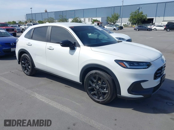 2024 Honda HR-V Sport with VIN 3CZRZ1H53RM732713, listed as a IAAI auction lot 42290527 with 10,332 mi miles and . Bid and sale history available at DreamBid. Image 1.