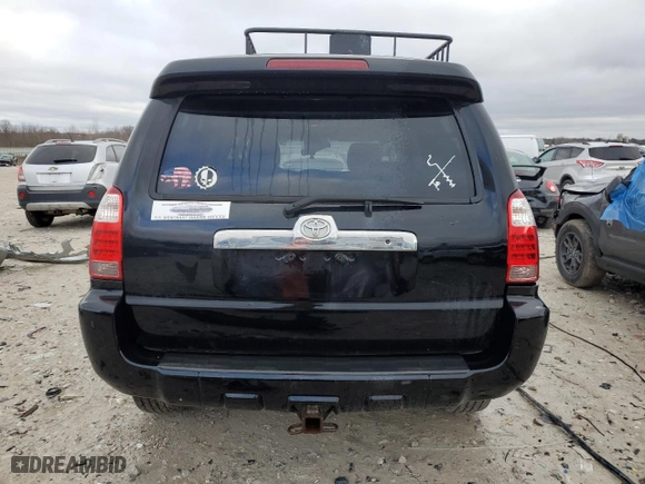2007 Toyota 4Runner SR5 with VIN JTEBU14R870110750, listed as a Copart auction lot 50810025 with 279,735 mi miles and Clean Title. Bid and sale history available at carsss.com. Image 6.