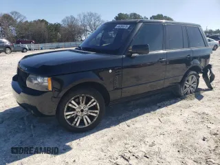 2012 Land Rover Range Rover HSE Lux with VIN SALMF1D41CA381092, listed as a Copart auction lot 48295575 with 194,952 mi miles and Salvage Title. Bid and sale history available at DreamBid. Image 1.