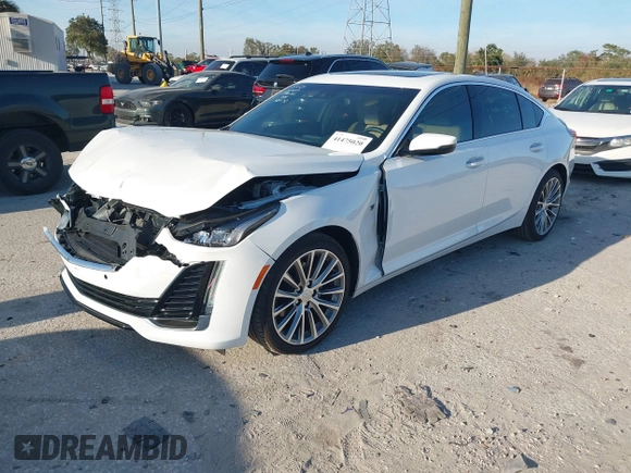 2024 Cadillac CT5 Premium Luxury with VIN 1G6DN5RK4R0130576, listed as a IAAI auction lot 41475020 with 2,201 mi miles and . Bid and sale history available at DreamBid. Image 22.