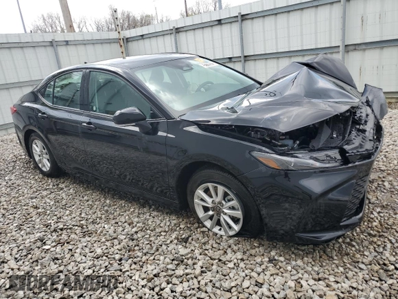 2025 Toyota Camry LE with VIN 4T1DAACK2SU569196, listed as a Copart auction lot 52728325 with Not Provided miles and Salvage Title. Bid and sale history available at carsss.com. Image 4.