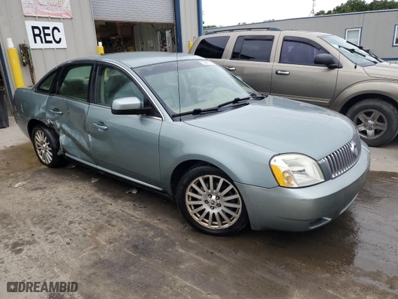 2007 Mercury Montego Premier with VIN 1MEHM42187G608546, listed as a Copart auction lot 73332724 with 163,577 mi miles and Salvage Title. Bid and sale history available at carsss.com. Image 4.
