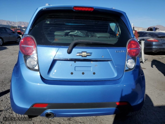 2015 Chevrolet Spark LT with VIN KL8CF6S99FC780266, listed as a Copart auction lot 86991734 with 1 mi miles and Salvage Title. Bid and sale history available at carsss.com. Image 6.