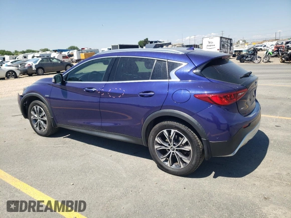 2017 Infiniti QX30 Premium with VIN SJKCH5CR6HA026036, listed as a Copart auction lot 60285085 with 46,777 mi miles and Salvage title. Bid and sale history available at DreamBid. Image 2.