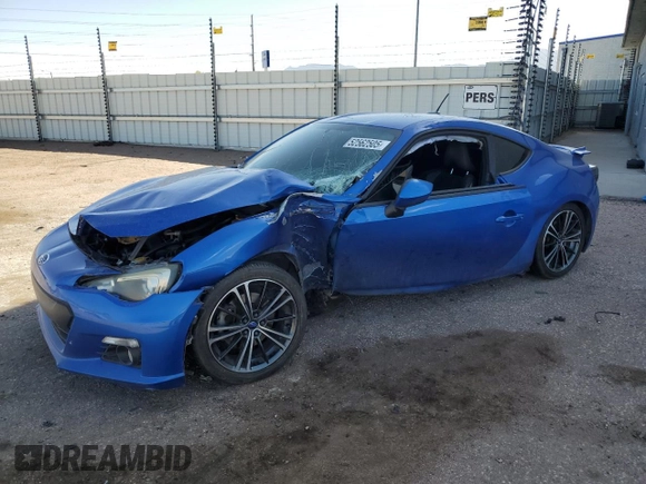 2014 Subaru BRZ Limited with VIN JF1ZCAC18E9604915, listed as a Copart auction lot 52562505 with 88,268 mi miles and Salvage Title. Bid and sale history available at carsss.com. Image 1.