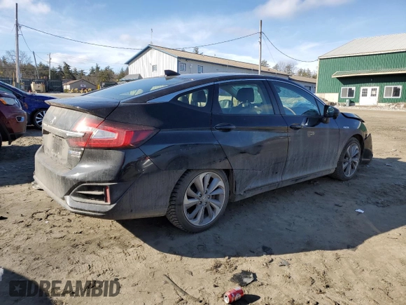 2018 Honda Clarity Plug-In Hybrid Touring with VIN JHMZC5F37JC019186, listed as a Copart auction lot 43803474 with 75,574 mi miles. Bid and sale history available at carsss.com. Image 3.