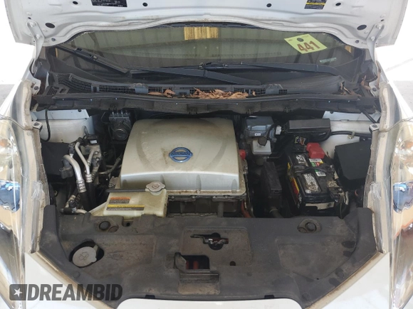 2015 Nissan LEAF SV with VIN 1N4AZ0CP9FC330185, listed as a Copart auction lot 49852285 with 93,056 mi miles and Salvage Title. Bid and sale history available at carsss.com. Image 11.