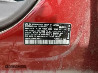 2017 Volkswagen Passat R-Line z VIN 1VWDT7A34HC006546, wystawiony jako Copart lot #55060795 z przebiegiem 159 846 mil mil oraz Szkoda całkowita • Salvage title. Historia ofert i sprzedaży dostępna na DreamBid. Obrazek 12.