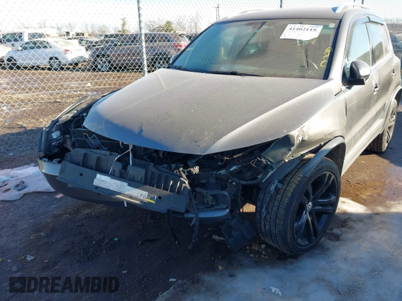 2016 Volkswagen Tiguan S with VIN WVGBV7AX9GW616488, listed as a IAAI auction lot 41402119 with 66,288 mi miles and . Bid and sale history available at DreamBid. Image 6.