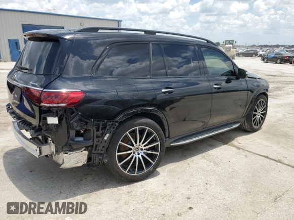 2022 Mercedes-Benz GLS 450 with VIN 4JGFF5KE0NA716893, listed as a Copart auction lot 58740754 with 18,212 mi miles and Clean Title. Bid and sale history available at DreamBid. Image 3.