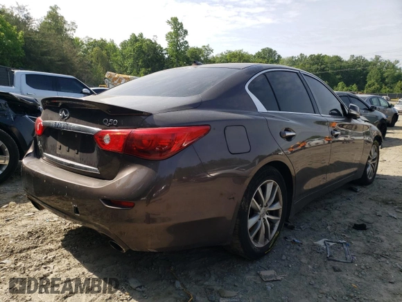 2017 Infiniti Q50 3.0t Premium with VIN JN1EV7AP6HM737836, listed as a Copart auction lot 52141883 with 123,927 mi miles and Clean Title. Bid and sale history available at carsss.com. Image 3.
