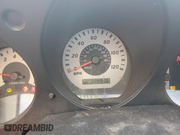 2004 Nissan Frontier XE with VIN 1N6ED29X24C455875, listed as a Copart auction lot 88430605 with 228,936 mi miles and Salvage title. Bid and sale history available at DreamBid. Image 9.