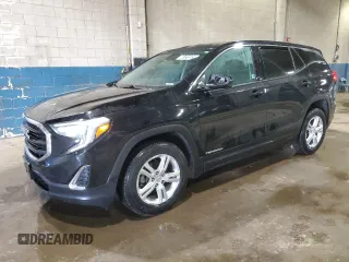 2018 GMC Terrain SLE with VIN 3GKALMEV7JL415266, listed as a Copart auction lot 46131555 with 74,676 mi miles and Clean Title. Bid and sale history available at carsss.com. Image 1.