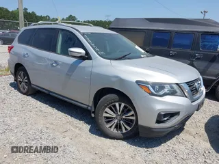 2017 Nissan Pathfinder SL with VIN 5N1DR2MN6HC909634, listed as a IAAI auction lot 42288987 with 122,604 mi miles and . Bid and sale history available at DreamBid. Image 1.