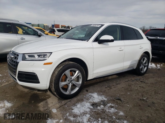2020 Audi Q5 Premium Plus with VIN WA1BNAFYXL2003861, listed as a Copart auction lot 38804243 with 35,928 mi miles. Bid and sale history available at carsss.com. Image 1.