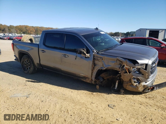 2021 GMC Sierra 1500 AT4 with VIN 3GTP9EED8MG386732, listed as a Copart auction lot 83474844 with 47,778 mi miles and Salvage Title. Bid and sale history available at carsss.com. Image 4.