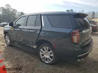 2021 Chevrolet Tahoe High Country with VIN 1GNSKTKL7MR125727, listed as a Copart auction lot 46027445 with 93,348 mi miles and Salvage Title. Bid and sale history available at carsss.com. Image 2.
