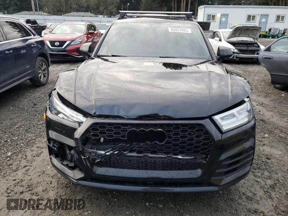 2020 Audi SQ5 Premium Plus with VIN WA1B4AFY6L2053207, listed as a Copart auction lot 82851853 with 50,085 mi miles and . Bid and sale history available at DreamBid. Image 5.