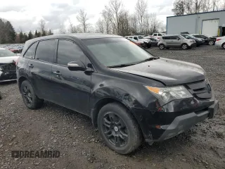 2009 Acura MDX Tech Pkg with VIN 2HNYD28609H501761, listed as a Copart auction lot 44110645 with Not Provided miles and Salvage Title. Bid and sale history available at carsss.com. Image 4.