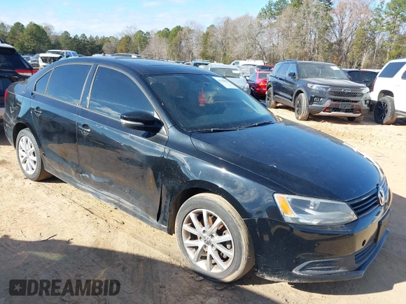 2012 Volkswagen Jetta Sedan SE w/Convenience with VIN 3VWDX7AJ5CM346105, listed as a IAAI auction lot 41142859 with 208,923 mi miles. Bid and sale history available at carsss.com. Image 1.