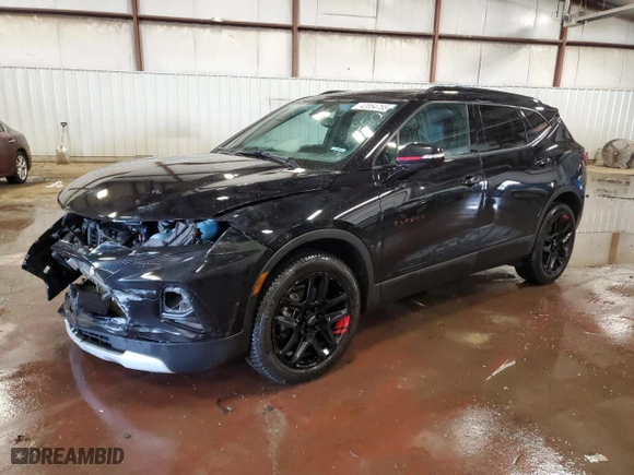 2022 Chevrolet Blazer LT with VIN 3GNKBDRS8NS215986, listed as a Copart auction lot 42054755 with 67,988 mi miles and Salvage Title. Bid and sale history available at carsss.com. Image 1.
