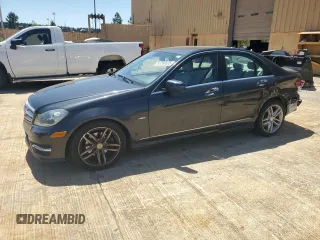 2012 Mercedes-Benz C 250 Sport with VIN WDDGF4HB0CR234798, listed as a Copart auction lot 53260695 with 91,731 mi miles and Salvage Title. Bid and sale history available at DreamBid. Image 1.